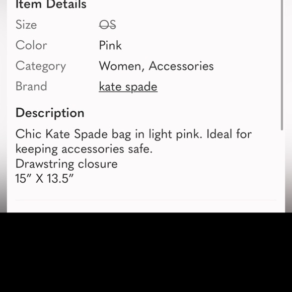 Kate Spade dust bag new - Picture 4 of 4